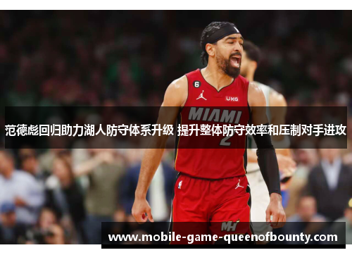 范德彪回归助力湖人防守体系升级 提升整体防守效率和压制对手进攻